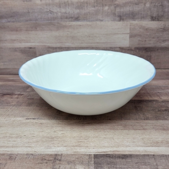 Corelle English Meadow‎ Swirl Blue Serving Bowl Corning - Picture 1 of 7
